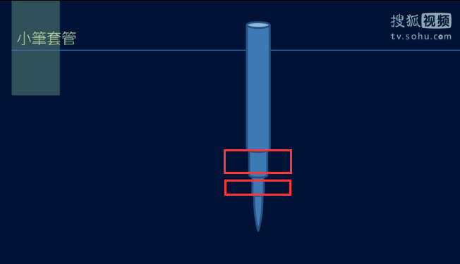 使用套管，套管有時可以套幾層。