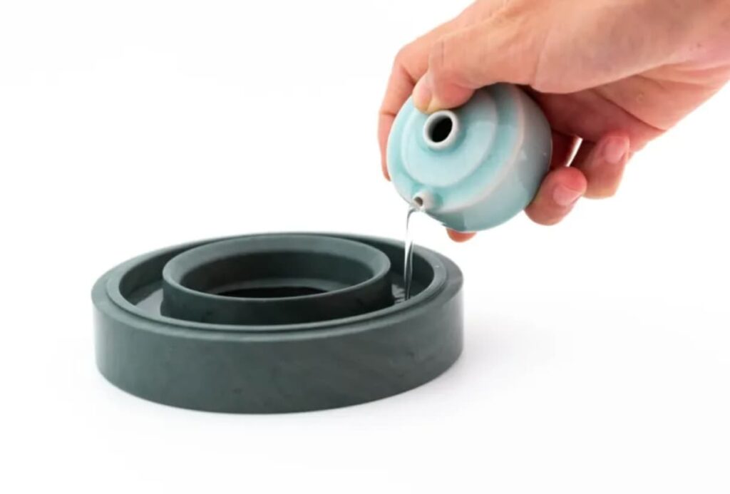 火鍋硯台的外圈是用來盛水的