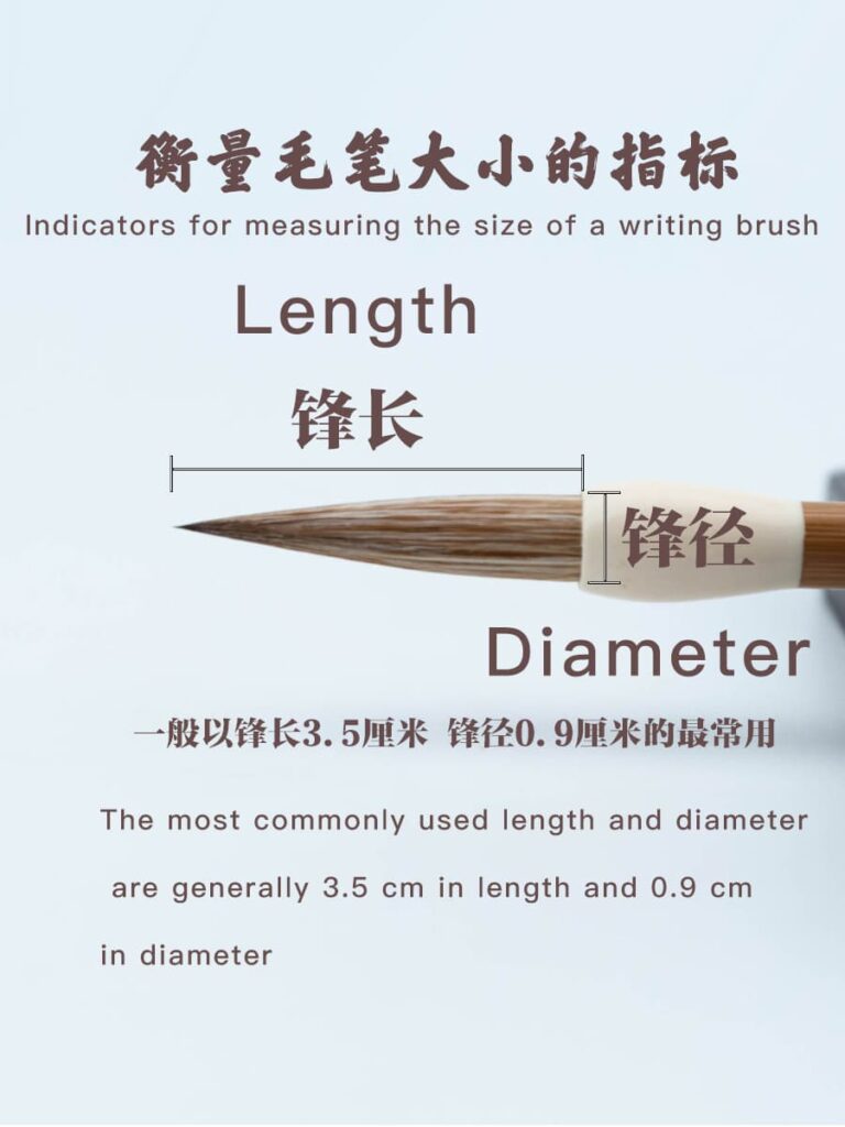 衡量毛筆大小的指標
