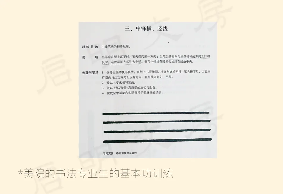 圖為《中國書法：167個練習》第三個練習