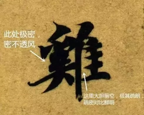 智永千字文中的“雞”